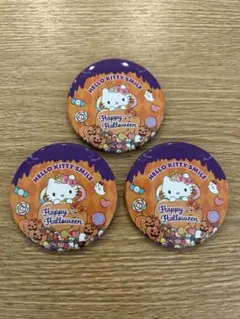 ハローキティ　スマイル ハロウィン缶バッジ 3個セット