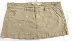 vintage新品Hollister総柄カモメミニスカート 5ベージュのサムネイル