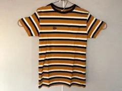 CALEE ポケットTシャツ 36 - 38 M マスタード ボーダー バイカー