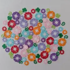 クラフトパンチ 花　朝顔　アルバム　パーツ