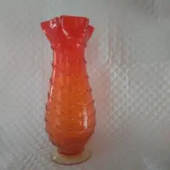 琉球ガラス花瓶 フリルエッジ