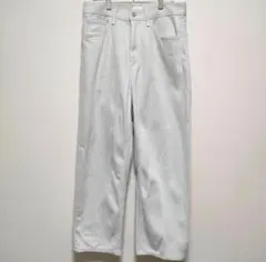 ホワイトデニム ワイド