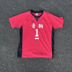 ハイキュー!! 音駒 Tシャツ M 赤/黒