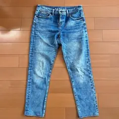 DENHAM スキニージーンズ　ダメージ加工あり