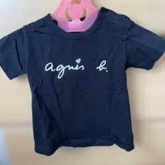 agnès b. 黒のロゴＴシャツ