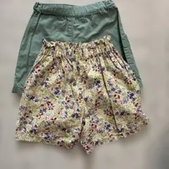 ユニクロ　イージーショートパンツ カーキ　110 まとめ売り2枚