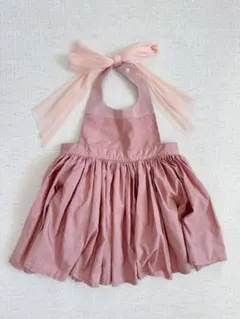 【美品】マールマール MARLMARL お食事エプロン 80-90cm ピンク