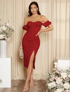 【新品・未使用】オフショルダータイトドレス