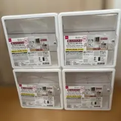 ダイソー 透明コレクションケース 組み立てタイプ 3個 前開き扉