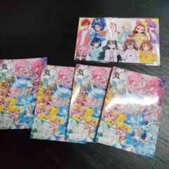 プリキュア カードセット 4枚 ステッカー　シール