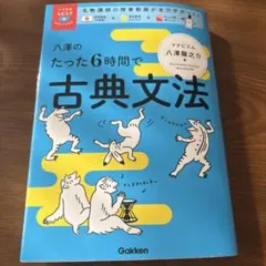 八澤のたった6時間で古典文法　赤シート、ミニブック付き。