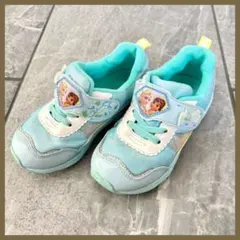 ムーンスター アナと雪の女王 スニーカー 18cm 子供靴 女の子 エルサ