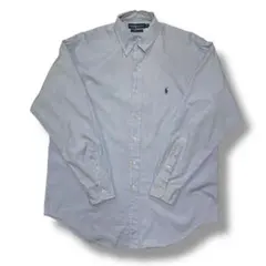 90s ラルフローレン オックスフォードシャツ YARMOUTH ヤーマス 青