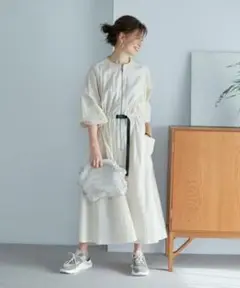 【極美品✨ 三尋木奈保コラボ】イネド スポーツディテール旬ワンピース マキシ丈