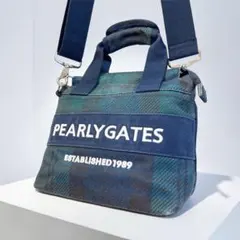 PEARLY GATES カートバッグ 2way ブラックウォッチ 斜め掛けのサムネイル