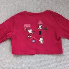 familiar 赤色 カーディガン 80サイズ