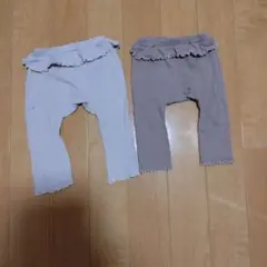 フリル　メロウ　リブパンツ　2点　70〜80cmのサムネイル