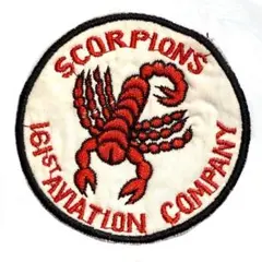 サソリ刺繍ワッペン 161st AVIATION COMPANY