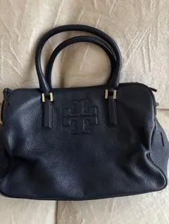 価格変更★Tory Burch ネイビーレザーハンドバッグ