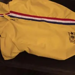 イエローレインコート フード付き