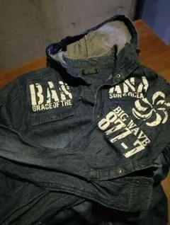 大人気　Banana Sevenデニムジャケット　フード付　XLダボ　送料無料