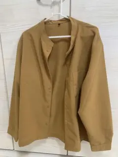 ブラウン 長袖シャツ Lサイズ