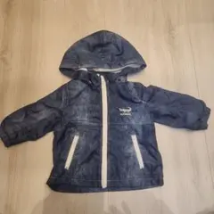 klädkraft デニム調フード付きジャケット 90