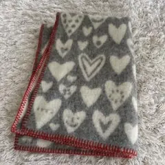 KLIPPAN エコウール ハート柄ブランケット