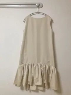 CELFORD グログランノースリーブAラインワンピース