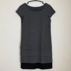 【QUEENS COURT】ワンピース（グレー・ブラック）秋 冬