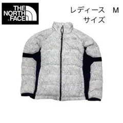 韓国　ノースフェイス　レディースM 花柄ダウンジャケット
