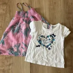 マザウェイズ110 Tシャツ　アロハキャミ100 2点セットのサムネイル