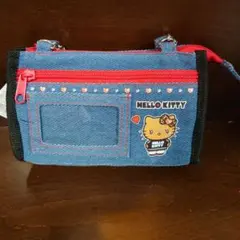 ヒョウ柄 デニムポーチ☆