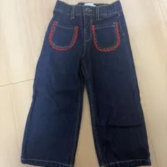ZARA 3歳 デニムパンツ 赤い刺繍