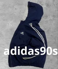 adidas ネイビー ナイロンジャケット