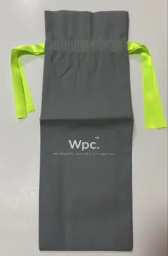 Wpc. ラッピングバッグ グレー×ネオンイエロー
