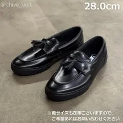 ブラックレザータッセルローファー VANS レザーローファー V196CF BLS タッセル ブラック 28.5 - メルカリ