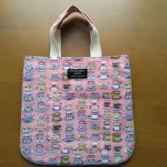 ハンドメイド　ぺたんこミニバック