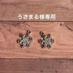 うさまる様専用ページ 雪の結晶 ピアス