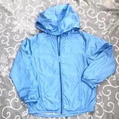Kids 130am シャカシャカパーカー 水色　UNIQLO