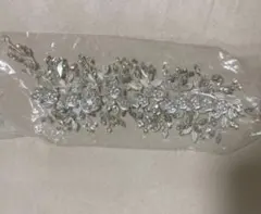 ヘアアクセサリー　ウェディング　シルバー