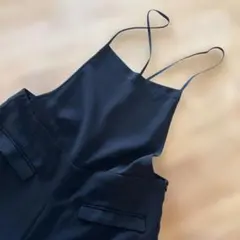 ブラック　サロペット