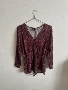 FOREVER 21 ペイズリー柄 カシュクール ロンパース