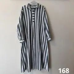 sm2rhythm ストライプ シャツワンピース