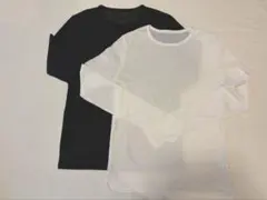 長袖シアーＴシャツ（ホワイト・ブラック2枚セット）