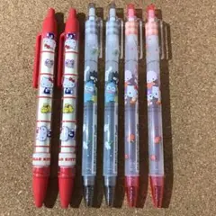 サンリオ ボールペン&ゲルペン　6本セットのサムネイル