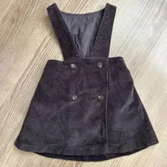 MONBEBE モンベベ　コーデュロイジャンパースカート　ジャンスカ　M