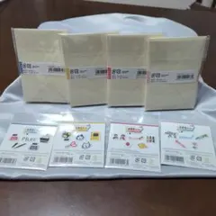 文房具メーカー×古川紙工　そえぶみ箋　4種＆フレークシール4種セット