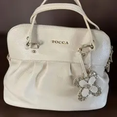 TOCCA アイボリーレザーバッグ
