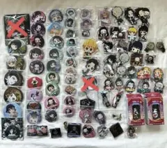 鬼滅の刃　缶バッジ　キーホルダー　まとめ売り　86個セット